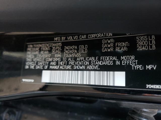 2012 VOLVO XC60 3.2 YV4940DZXC2344915