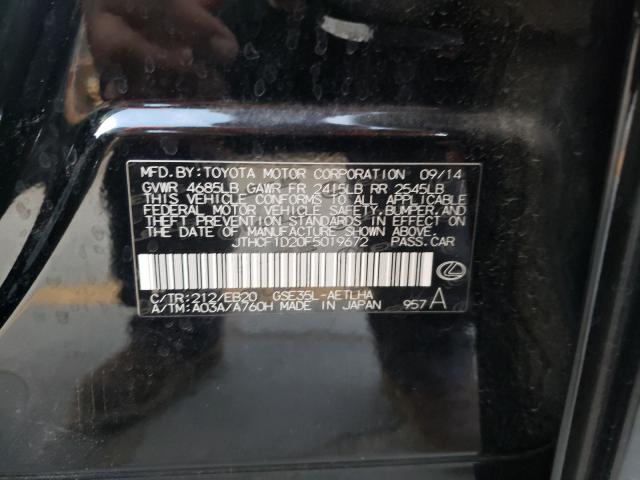 2015 LEXUS IS 250 JTHCF1D20F5019672