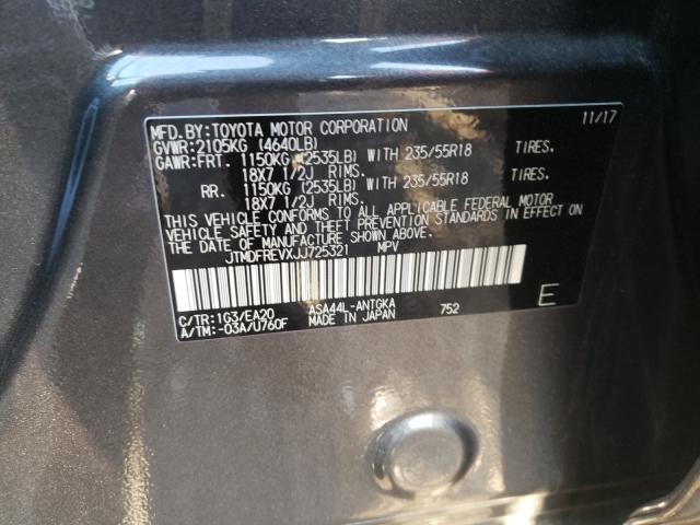 2018 TOYOTA RAV4 LIMIT JTMDFREVXJJ725321