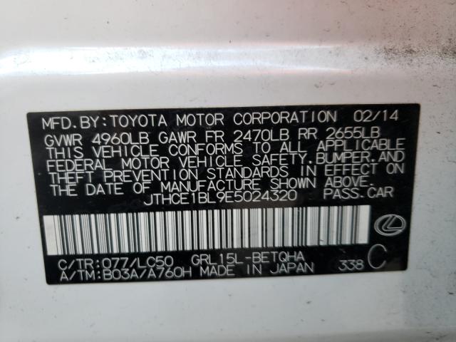 2014 LEXUS GS 350 JTHCE1BL9E5024320