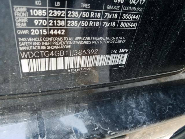 2018 MERCEDES-BENZ GLA 250 4M WDCTG4GB1JJ386392