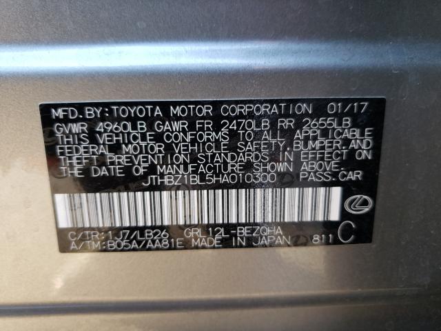 2017 LEXUS GS 350 BAS JTHBZ1BL5HA010300