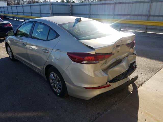 2017 HYUNDAI ELANTRA - KMHD74LF2HU096654