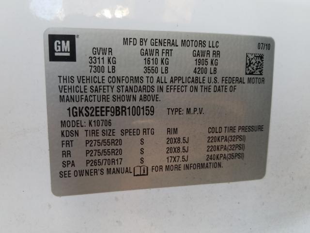 2011 GMC YUKON DENA 1GKS2EEF9BR100159