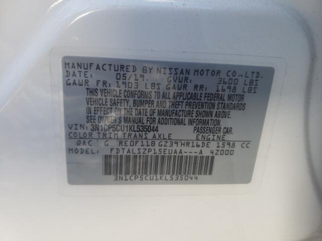 2019 NISSAN KICKS 3N1CP5CU1KL535044
