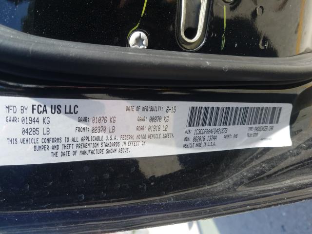 2015 DODGE DART SE 1C3CDFAA4FD421673