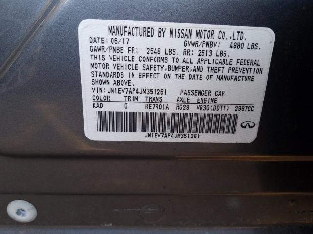 2018 INFINITI Q50 LUXE JN1EV7AP4JM351261