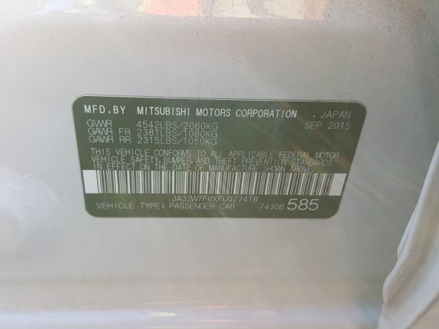 2015 MITSUBISHI LANCER EVO JA32W7FVXFU027418