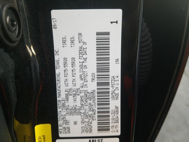 2018 TOYOTA TUNDRA CRE 5TFAW5F13JX688956