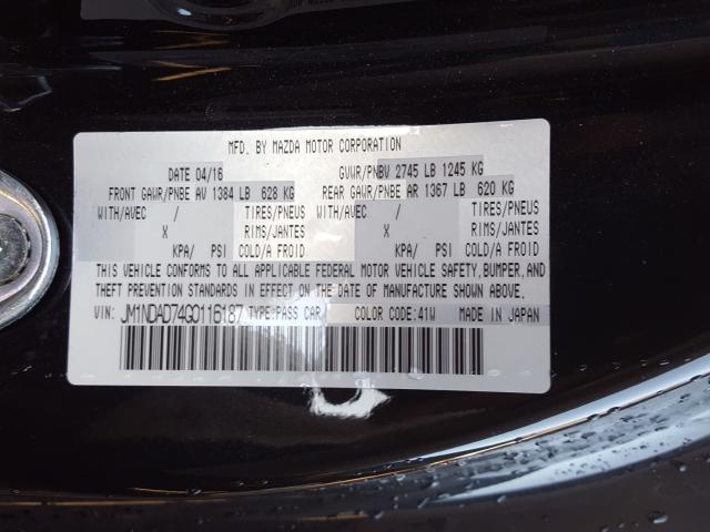 2016 MAZDA MX-5 MIATA JM1NDAD74G0116187