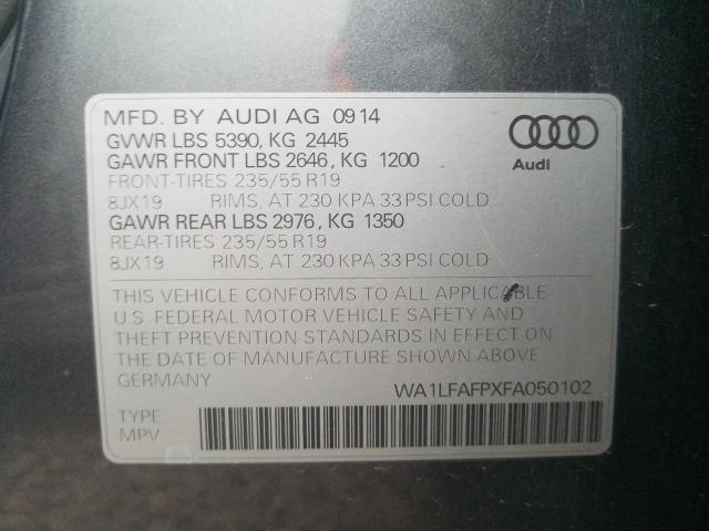 2015 AUDI Q5 PREMIUM WA1LFAFPXFA050102