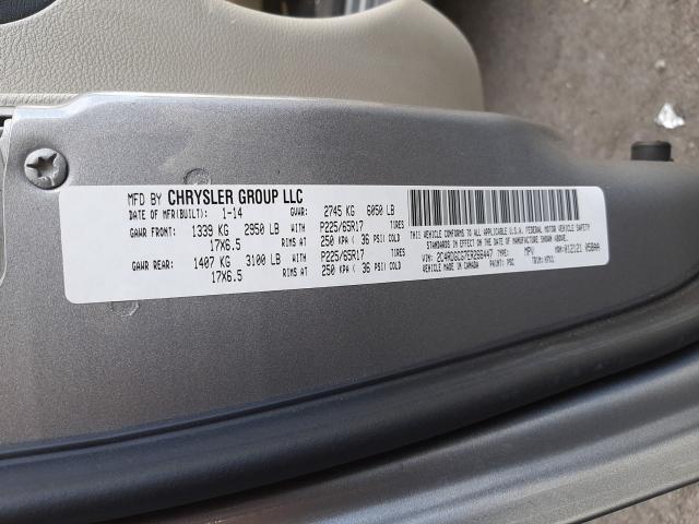 2014 DODGE CARAVAN LE 2C4RDGCG7ER266447