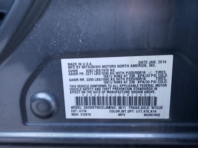 2014 MITSUBISHI OUTLANDER 4A4AR3AU2EE022663