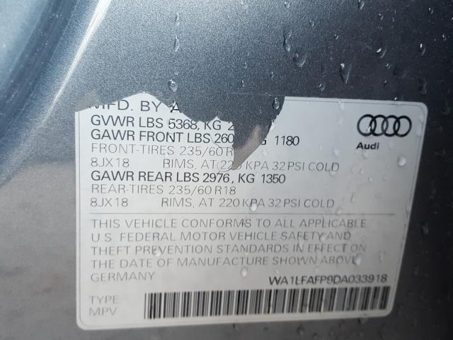 2013 AUDI Q5 PREMIUM WA1LFAFP9DA033918