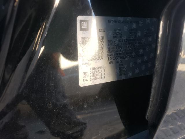 2019 CHEVROLET COLORADO 1GCGTBEN0K1195360