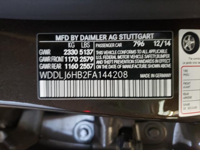 2015 MERCEDES-BENZ CLS 400 4M WDDLJ6HB2FA144208