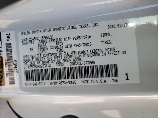 2017 TOYOTA TACOMA ACC 5TFRZ5CN5HX033113