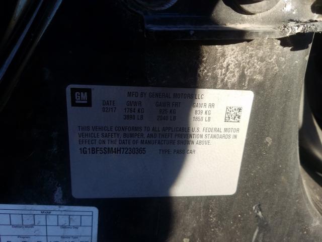 2017 CHEVROLET CRUZE PREM 1G1BF5SM4H7230365