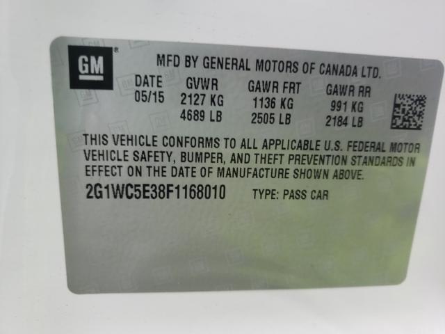 2015 CHEVROLET IMPALA LIM 2G1WC5E38F1168010