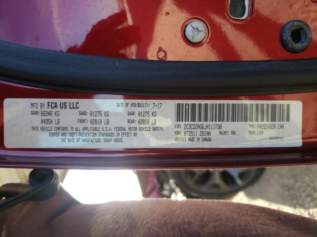 2018 DODGE CHALLENGER 2C3CDZAG6JH111736