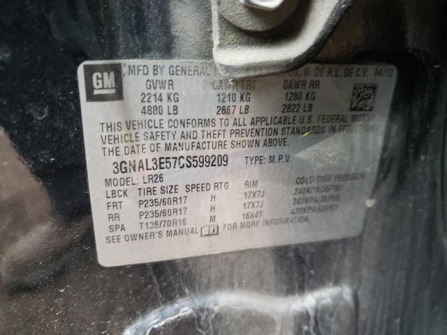 2012 CHEVROLET CAPTIVA SP 3GNAL3E57CS599209