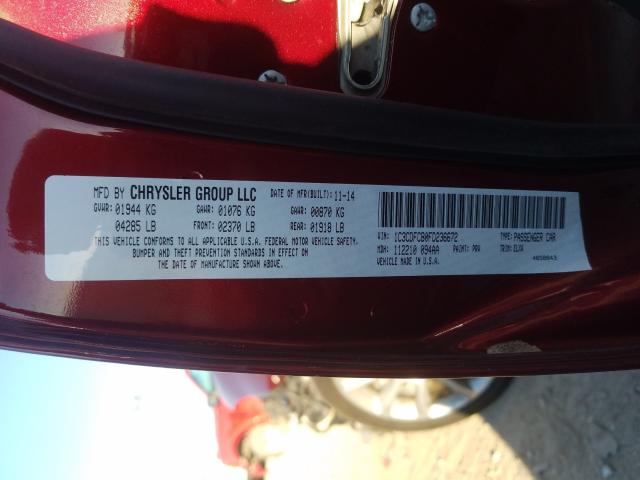 2015 DODGE DART LIMIT 1C3CDFCB0FD236672