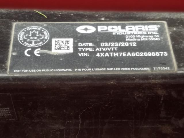 2012 POLARIS RANGER 800 4XATH7EA6C2698873