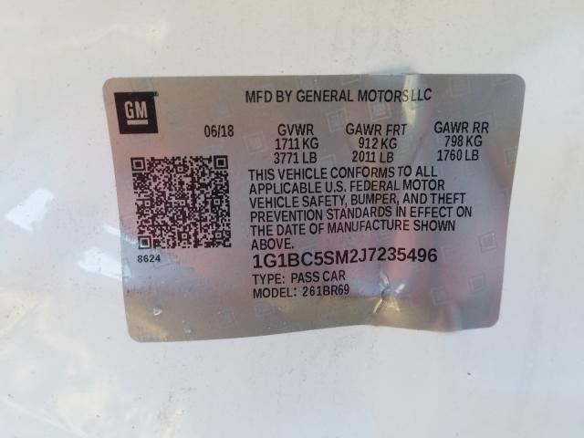 2018 CHEVROLET CRUZE LS 1G1BC5SM2J7235496