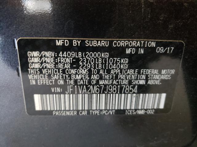 2018 SUBARU WRX STI JF1VA2M67J9817854