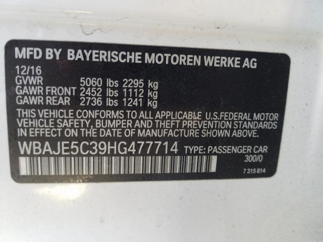 2017 BMW 540 I WBAJE5C39HG477714