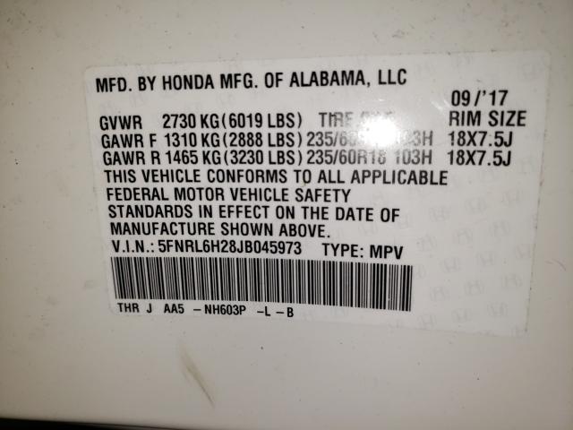 2018 HONDA ODYSSEY LX 5FNRL6H28JB045973