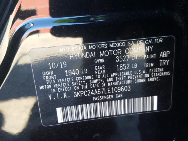 2020 HYUNDAI ACCENT SE 3KPC24A67LE109603