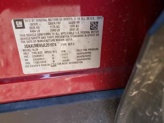2018 GMC TERRAIN SL 3GKALMEV9JL251874