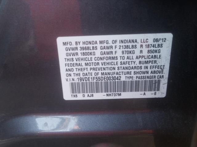 2013 ACURA ILX 20 PRE 19VDE1F55DE003042