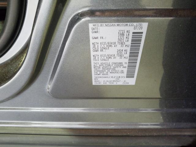 2020 NISSAN PATHFINDER 5N1DR2AN4LC621835