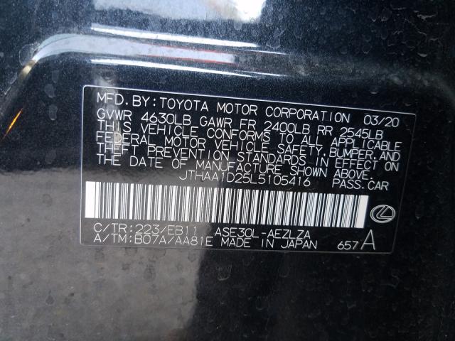 2020 LEXUS IS 300 JTHAA1D25L5105416