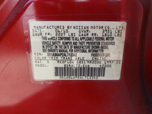 2010 NISSAN SENTRA 2.0 3N1AB6AP2AL713342