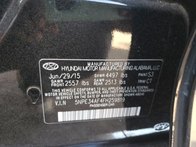 2015 HYUNDAI SONATA 5NPE34AF4FH259819