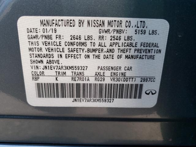 2019 INFINITI Q50 LUXE JN1EV7AR3KM559327