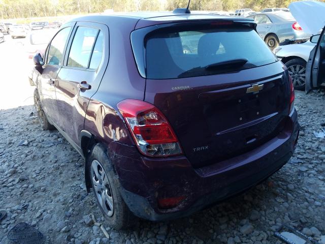 2017 CHEVROLET TRAX LS 3GNCJKSB8HL210081