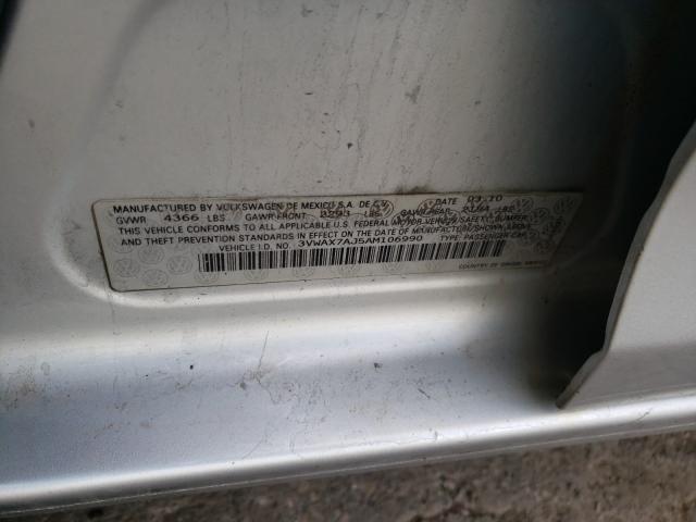 2010 VOLKSWAGEN JETTA LIMI 3VWAX7AJ5AM106990