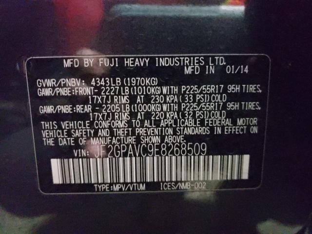 2014 SUBARU XV CROSSTR JF2GPAVC9E8268509