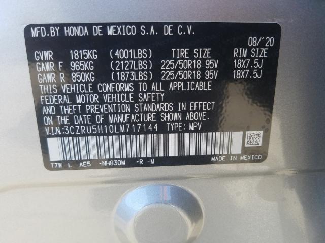 2020 HONDA HR-V SPORT 3CZRU5H10LM717144