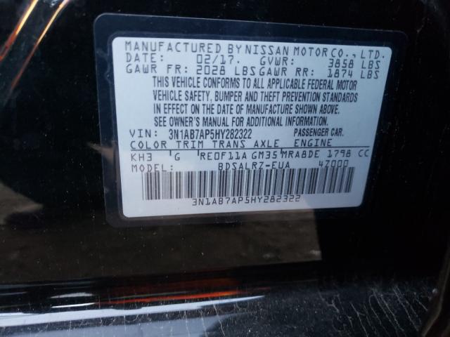 2017 NISSAN SENTRA 3N1AB7AP5HY282322