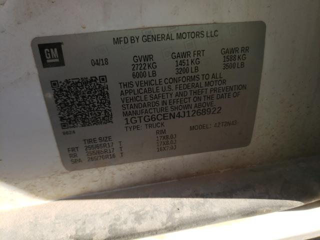 2018 GMC CANYON SLE 1GTG6CEN4J1268922