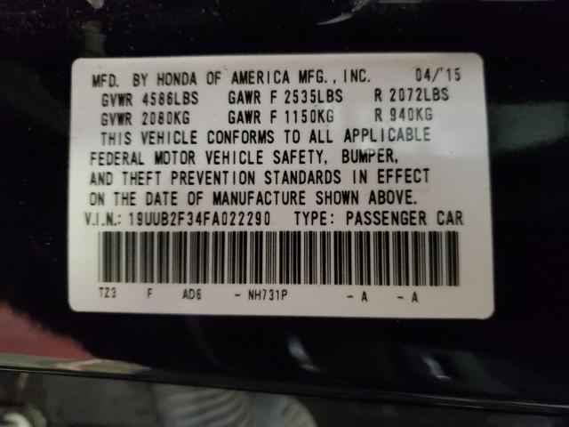 2015 ACURA TLX 19UUB2F34FA022290