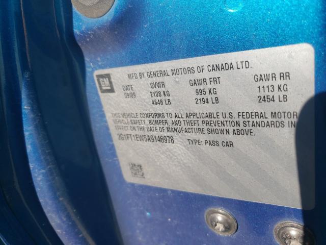 2010 CHEVROLET CAMARO SS 2G1FT1EW5A9146978