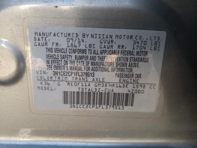 2015 NISSAN VERSA NOTE 3N1CE2CP1FL379513