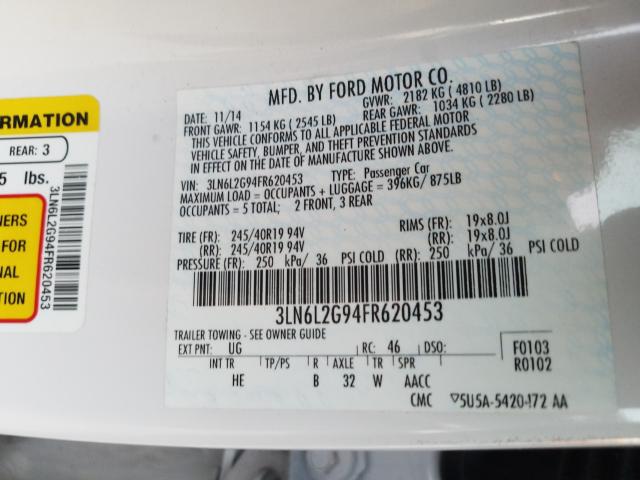 2015 LINCOLN MKZ 3LN6L2G94FR620453
