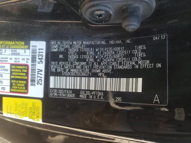 2013 TOYOTA SIENNA 5TDZK3DC7DS366371